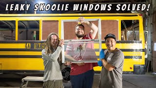 Winter Is Coming  Removing, Resealing & Fixing Leaky Skoolie Windows  Big Bus Build