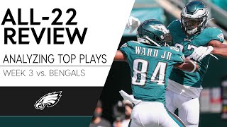 Top Plays from the Week 3 Tie vs. Bengals | Eagles All-22 Review