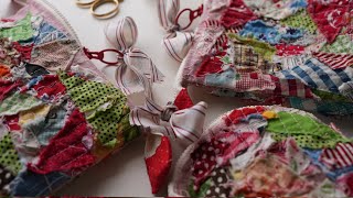 とても小さい布が主役のポーチ3種の作り方//How to make 3 types of pouches that are mainly made of very small cloth by 【Mieko happy-time】 22,847 views 1 year ago 15 minutes