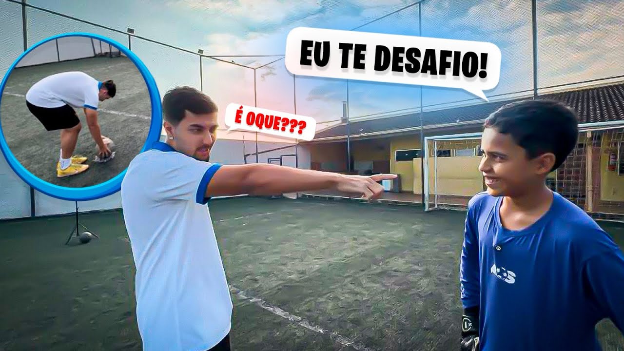 O GOLEIRO NOVATO ME DESAFIOU!!😱*será que ele ganhou?*