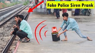 Fake Police Siren Prank🔊 Lockdown Prank | Mask Ka Challan Funny Reaction Of Public By Prank Store