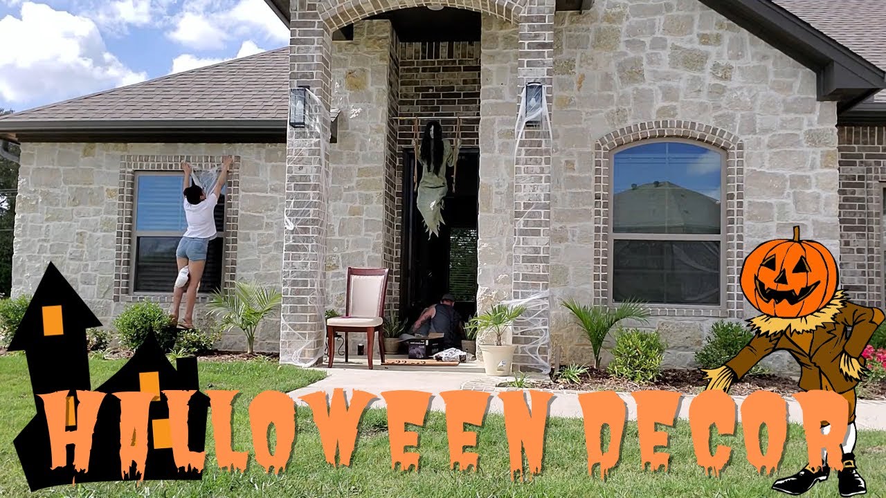 Putting Up Halloween Decorations Gone Wrong YouTube