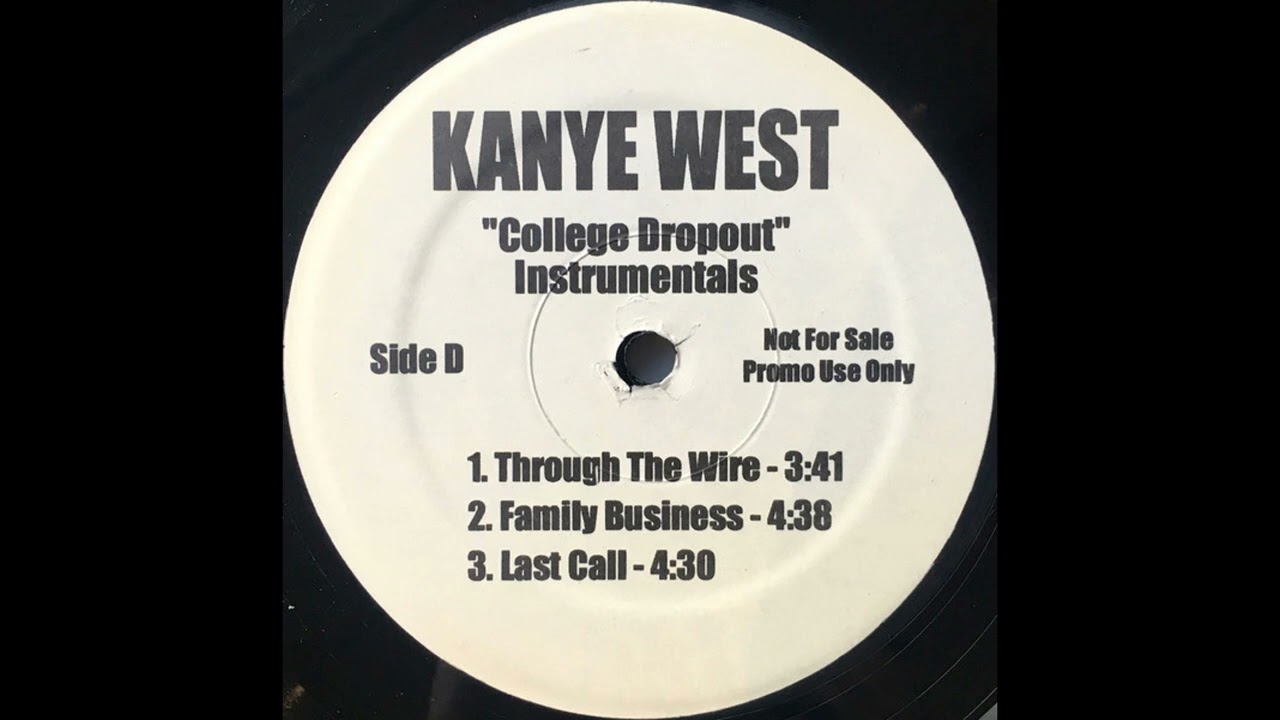 KanYe West Through The Wire (Official Instrumental) YouTube