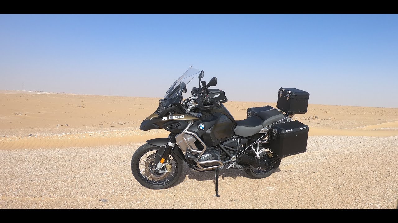 9. توقفت دراجة الادفنجر GS بسبب البنزين في الصحراء \ رحلة المنامة