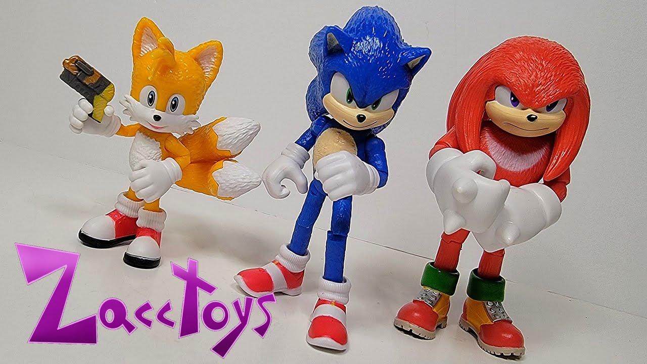 SONIC TAILS KNUCKLES Jakks - Action Figures Sonic 2 O Filme