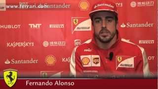 2013 Australian GP - Scuderia Ferrari: Interview Fernando Alonso