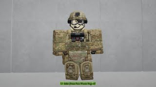 Roblox US Soldier (Future Force Warrior Program) (Avatar Build)