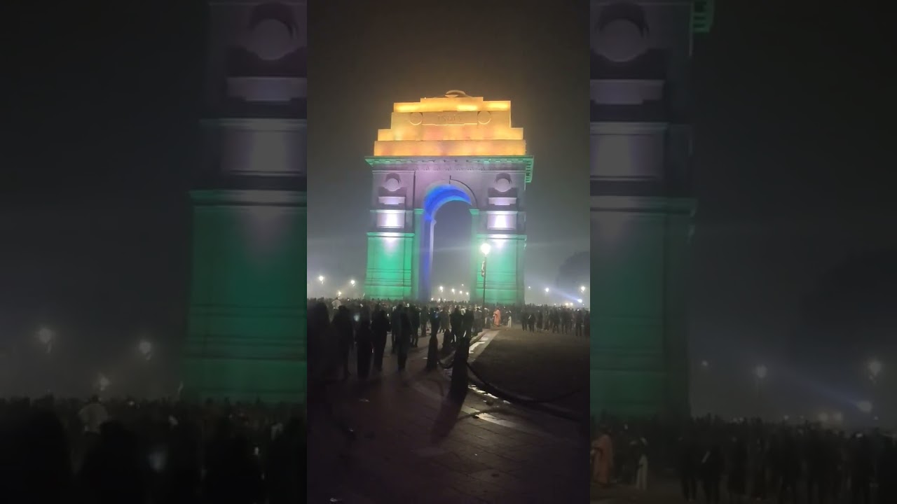 great India gate in winters 