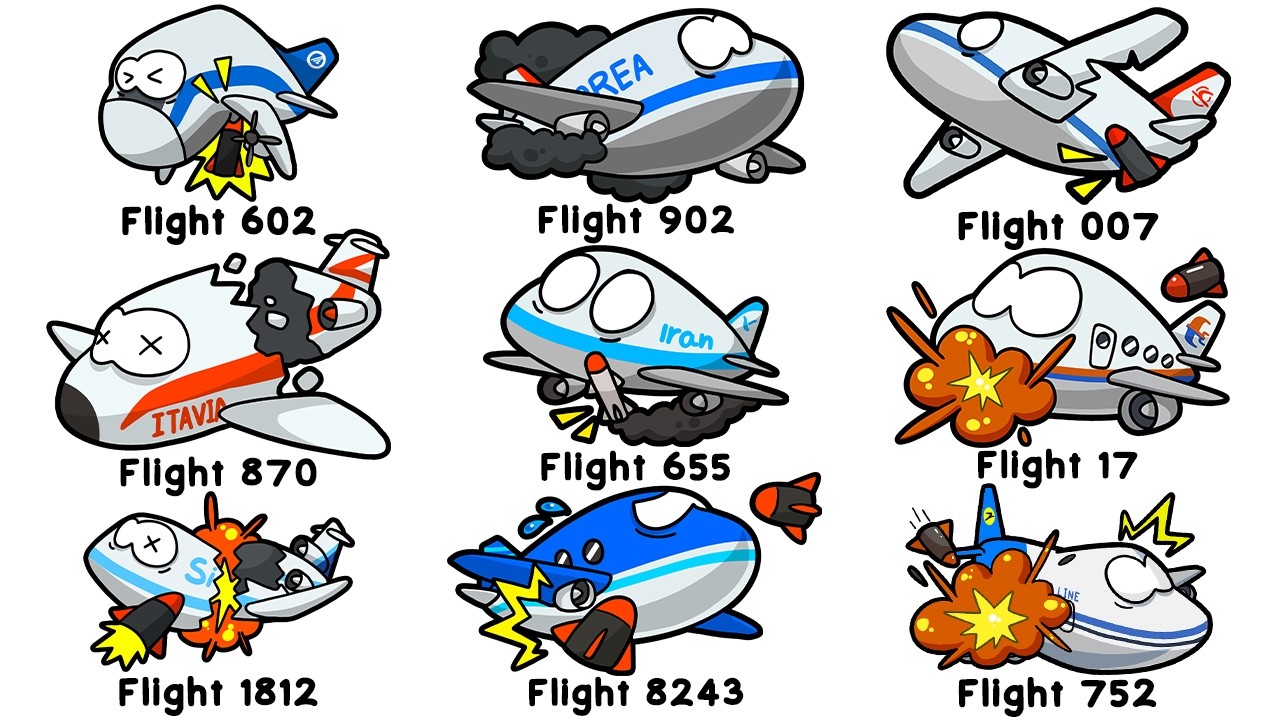 Every Passenger Airplane Brutally Shot Down from the Skies