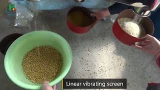 linear vibrating screen for grain
