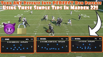 Turn ANY Defense Into PERFECT Run Defense Using These Simple Tips In Madden 22!