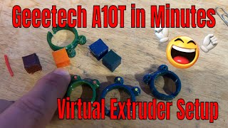 Geeetech A10T Virtual Extruder Configuration Test Cura 5.4 Easy Steps