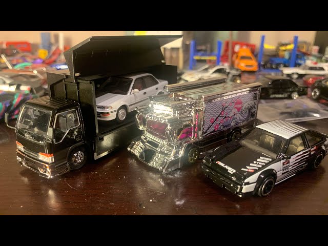 DS デコトラ ゼロヨン ホットウィール レースアクションゲーム 1/64デコトラ積載車、ホットウィール ホットロッドトランス