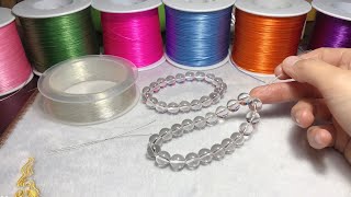 Elastic Cords Sharing | How To Secure a Beaded Bracelet Without Glue? | Bracelet Making Tutorials screenshot 2