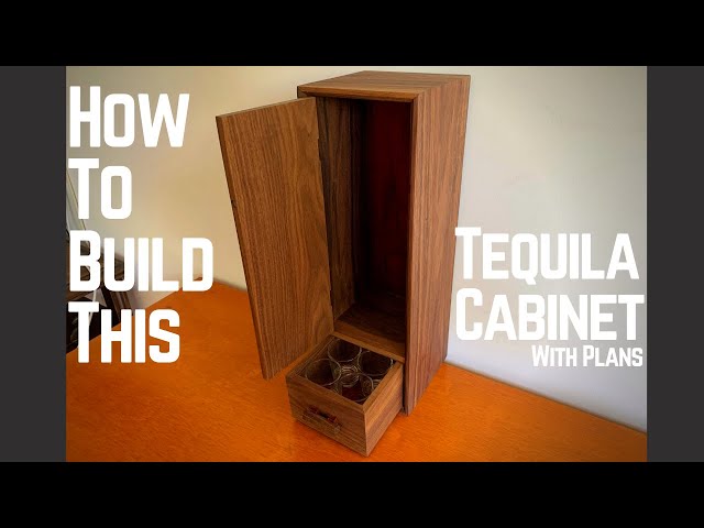 DIY Liquor Cabinet with HIDDEN Lock / DIY Woodworking 