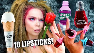 10 Weird Lipsticks with Secrets Inside! | Unbelievable Makeup Products!