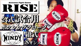 【RISE公式採用】Windyの紐式ボクシンググローブ 8オンス