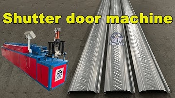 Door shutter roll forming machine | shutter profile roll forming machine | rolling shutter machine