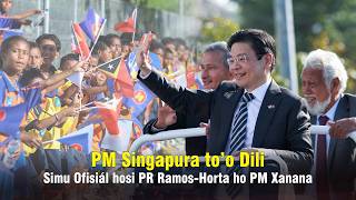 PM Singapura to’o Dili, Simu Ofisiál hosi PR Ramos-Horta ho PM Xanana
