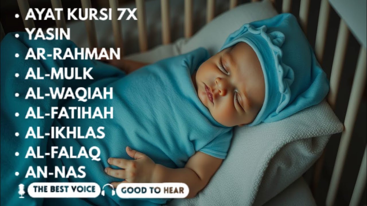 Uyqu uchun Qur'on | Dam olish uchun tinchlantiruvchi oyatlar | Oyat Kursiy, Yasin, Arrahmon Ala Aqel