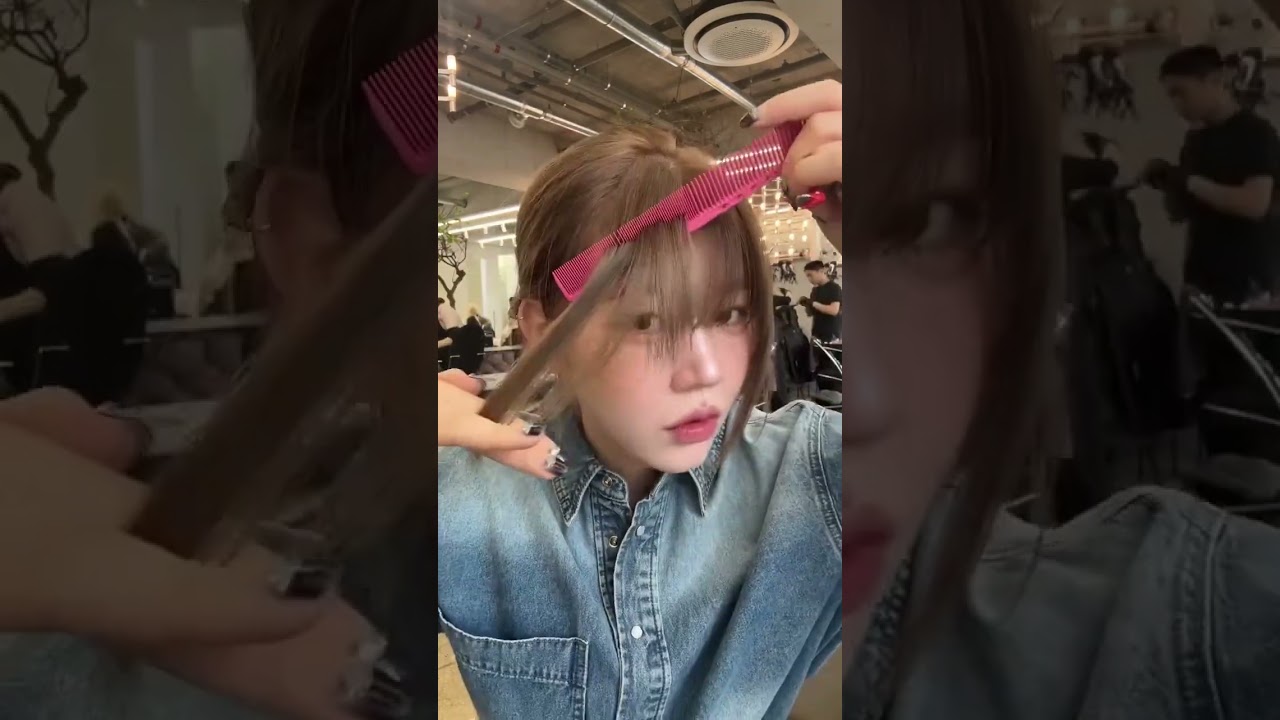 Korean beauty salon bangs care skills 