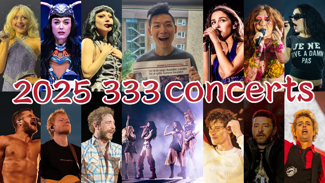 I saw 333 concerts in 2025...