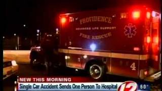 Single Car Crash On Franklin Street