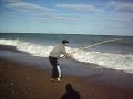 pesca de pez gallo en playa union chubut
