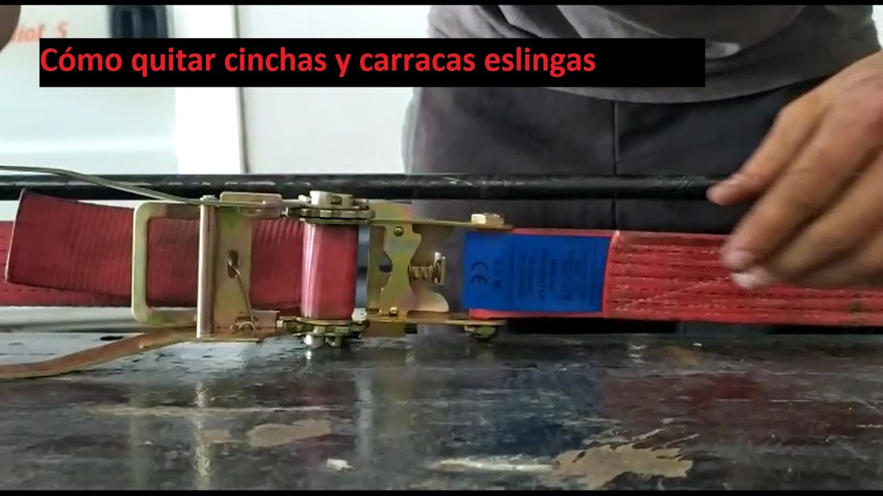 Cómo quitar y aflojar cinchas y carracas eslingas 