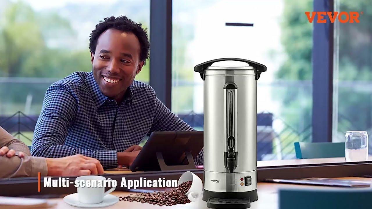 VEVOR Commercial Coffee Urn - Brew 110 Cups Fast for Any Event!