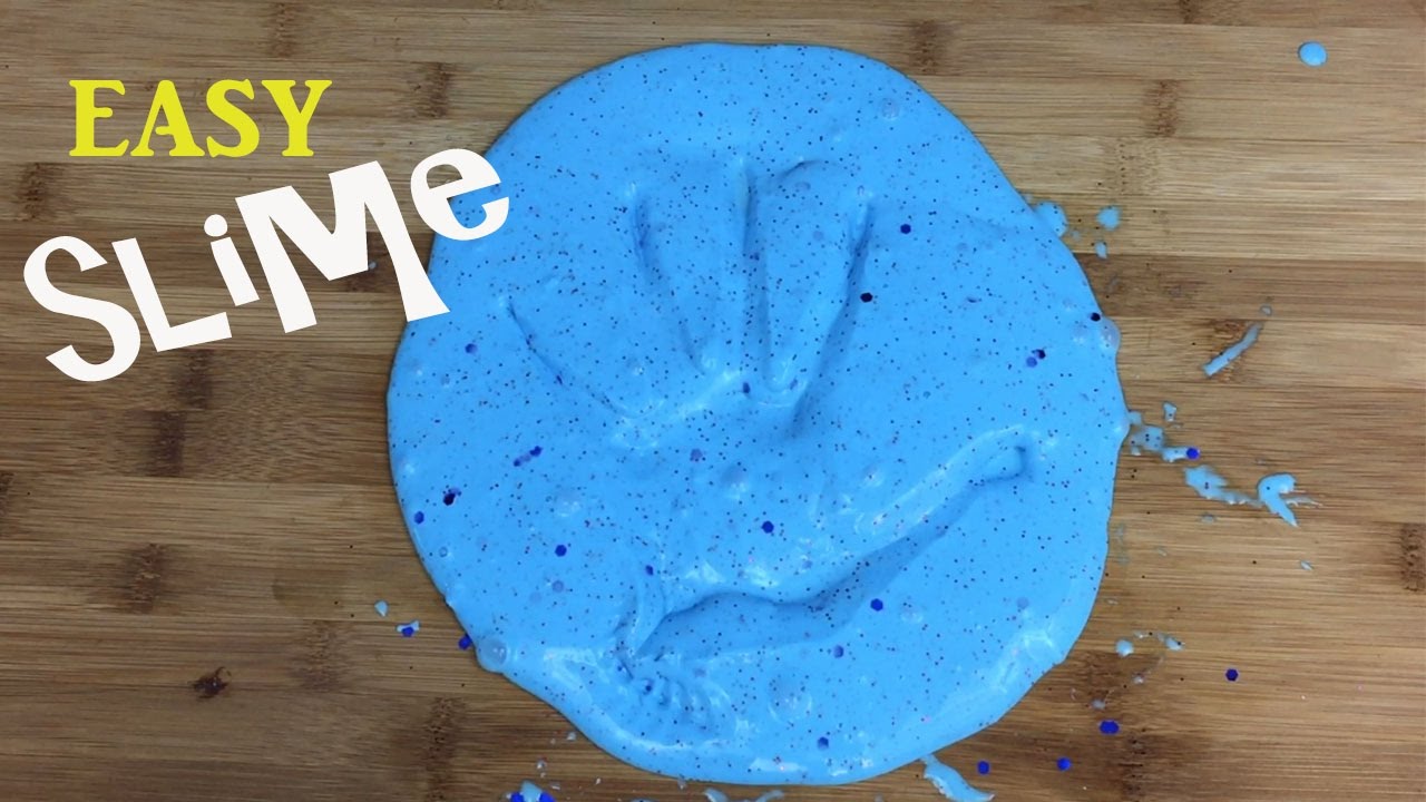 How to make Slime Without Borax EASY DIY Slime with 3 ingredients Glue Water and Liquid Starch ...