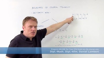 cfa measures of central tendency the arithmetic mean 2 - cfa-course.com
