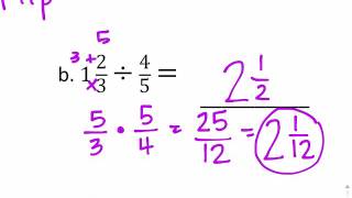 Dividing Fractions and Decimals Tri 2 Review