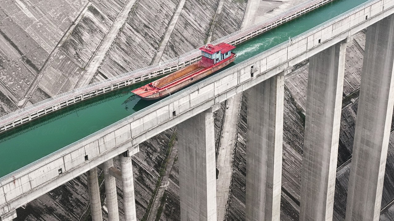 Riding China’s Insane Ship Elevator That Lifts Ships Over Mountains