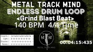 Endless Grind Blast Beat Drum Loop 4/4 Time 140 BPM