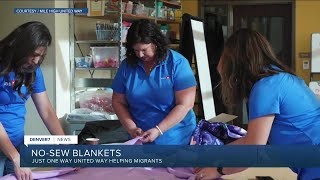 Mile High United Way & BMO make blankets for migrants