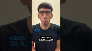 Don’t Call Only Message #comedy #shorts