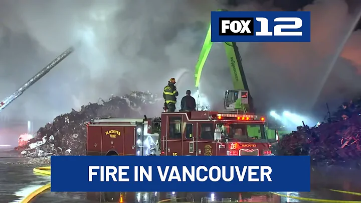 Firefighters battle massive fire at metal recycling plant in Vancouver