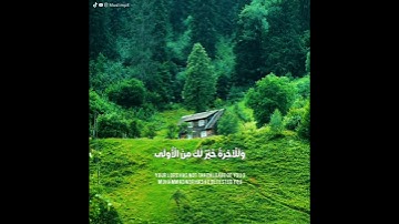 قرآن الكريم بصوت ماهر المعيقلي | حالات واتس اب دينية - سورة الضحى