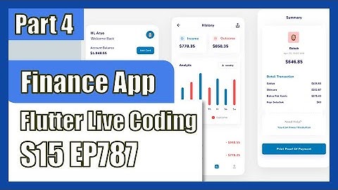 [Flutter] Flutter Live Coding EP787 (Finance App Part 4)