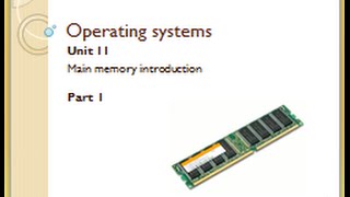 Main memory introduction