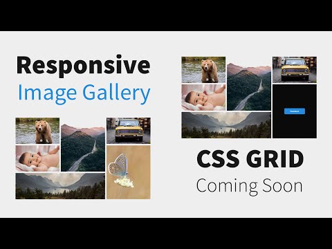 Responsive Image Gallery Using Html CSS | Flip Effect | Coming Soon | DesignTorch