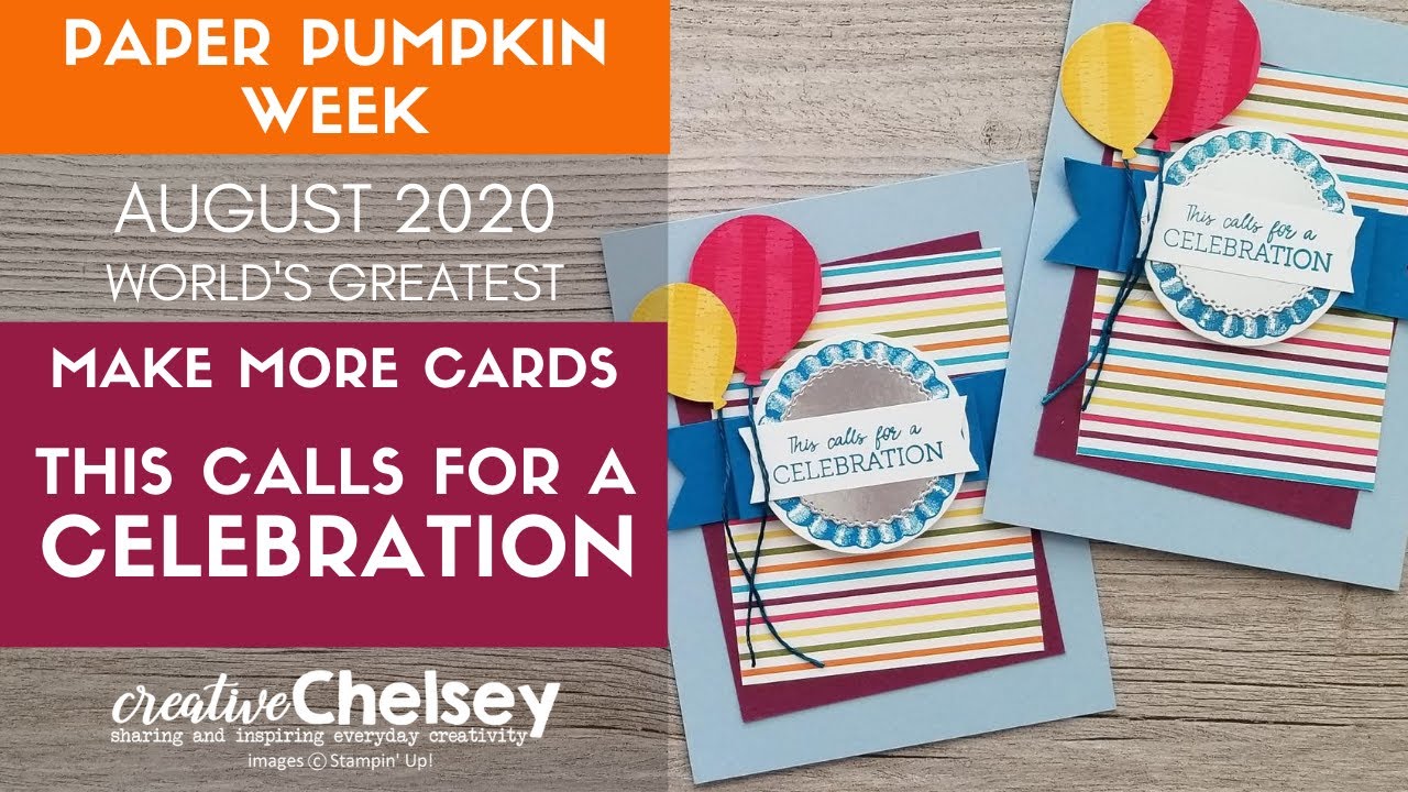 Make More Handmade Birthday Cards with the 2020 August Paper Pumpkin ...