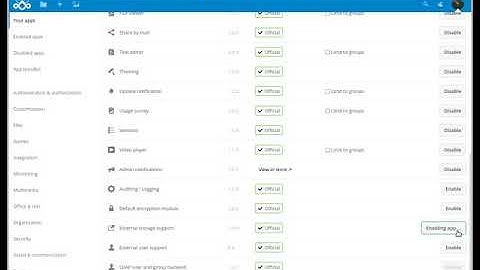 NextCloudPi how to enable and configure external storage