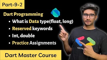 Part-9-2 What is variable & Data Type  || Dart Programming Tutorials in Hindi/Urdu