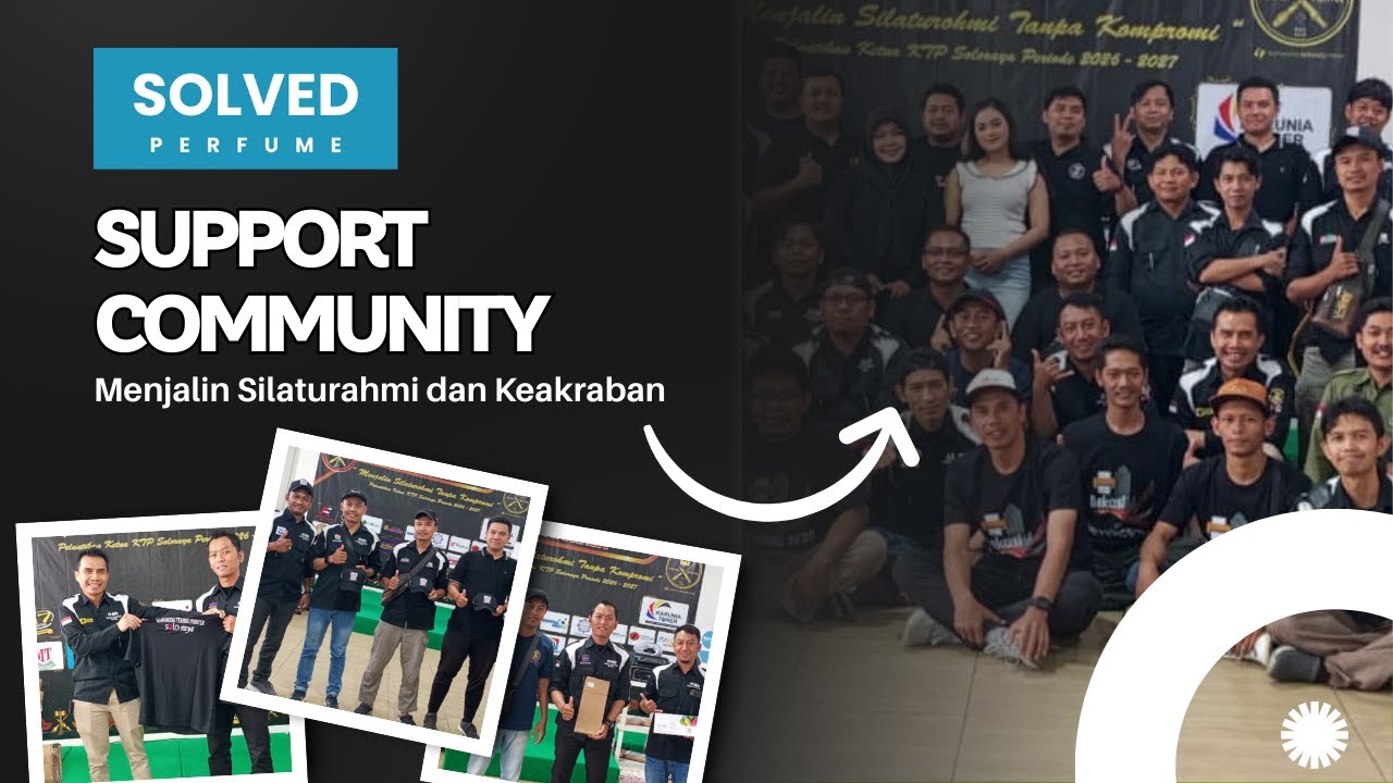 SOLVED PERFUME Support Community untuk ikut serta mendorong kreatifitas dan karya anak bangsa