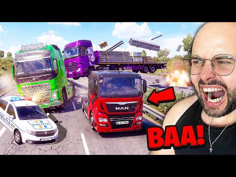 cea mai TROLL cursa de pe ETS2 ROMANIA (am castigat)