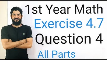 1st Year Math | Exercise 4.7 Q 4 All Parts | Infinite Geometric Series |  Step-by-Step Solution