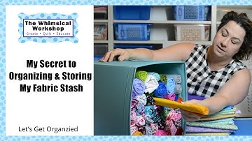 My Secret to Organizing My Fabric Stash | Lets Get Organized | Heidi Pridemore