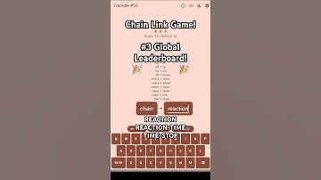 HUGE SCORE! 3rd on the leaderboard! Daily chain link game | Traindle #chainlink #challenge #shorts